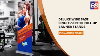 How To Install Deluxe Wide Base Single Screen Banner Stand