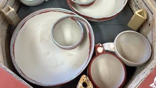 Glazing chip and dip bowls