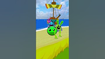 COMPARISON FIRE IN THE HOLE GEOMETRY DASH VS ZOONOMALY VS POPPY PLAYTIME IN GARRY