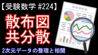 【受験数学#224】散布図・共分散