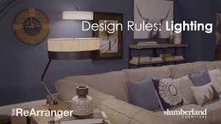 Slumberland Furniture's "The ReArranger" - Design Rules: Lighting