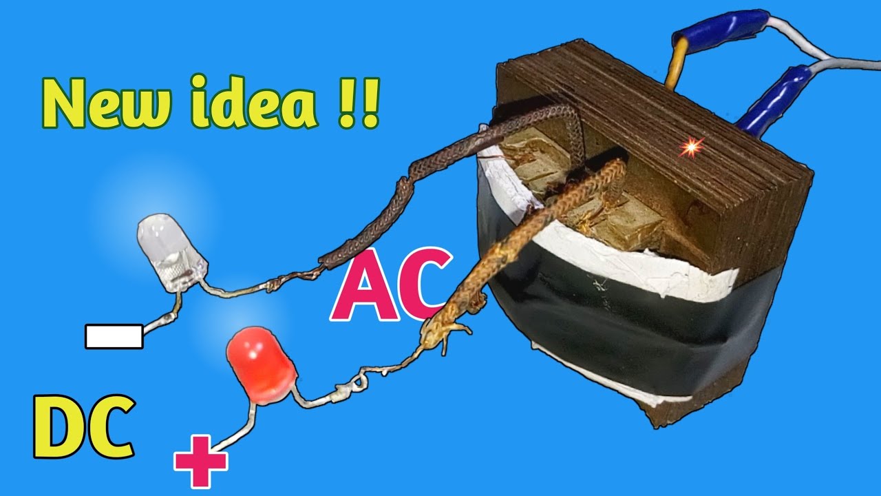 Convert AC to DC using LEDs Diode, 🔥 Use LEDs diode as PNJunction