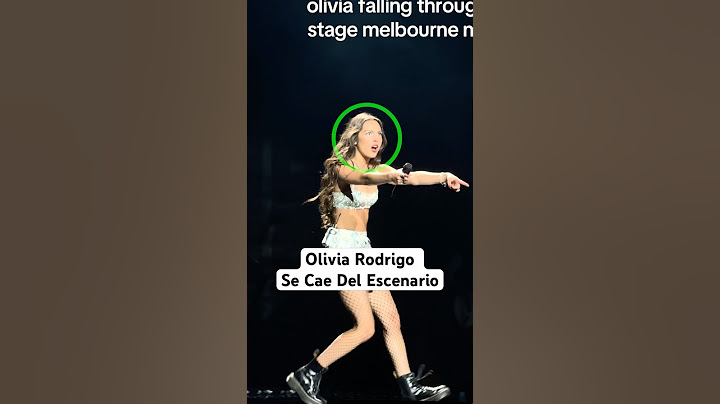 Olivia Rodrigo Se Cae Del Escenario…