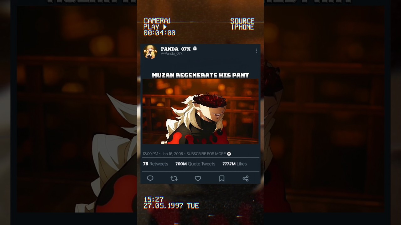 Muzan regenerate his pant