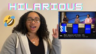 Singer reacts to Black Jeopardy with Drake - SNL🤣 (unbelievable)