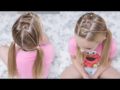 Peinado para NIÑAS con cabello suelto y gomitas FÁCIL Y RÁPIDO 🌺🌺 