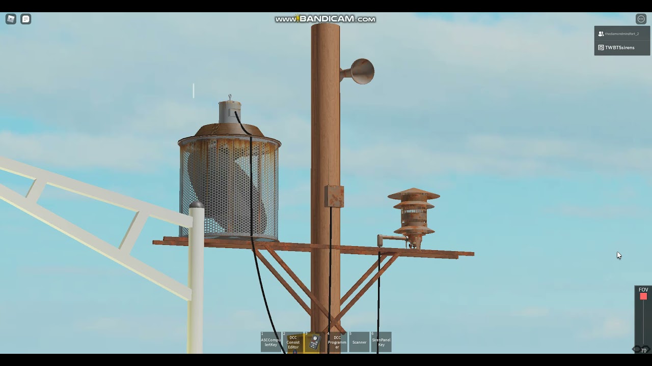 ROBLOX Nova Tornado Siren Series #12: RSH-10 & Model 2 w/Custom Housing At Jeffstown County, Alert