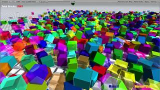 Game Dev - Brick Physics Stress Test (Clip)