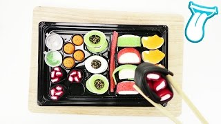 Look-O-Look Fun Candy Sushi Box Take Away - Süßigkeiten Mit Stäbchen Essen - Süßigkeiten Test