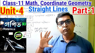 Class-11 Math Coordinate geometry || Unit-4 || Straight Lines || Part-1 ||