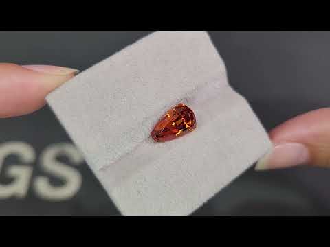 Spessartine garnet fancy cut 4.42 carats, Africa Video  № 1