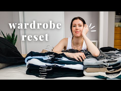 How I RESET my capsule wardrobe | closet switchover & declutter routine
