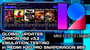 Redmi k20 pro New Global Updates MIUI 12 Damon ps2 pro v3.2 Emulation Testing