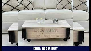 Uncle Joe´s Roosevelt Coffee Table Chest Table Chest in Vintage Shabby Chic Style Solid Wood in