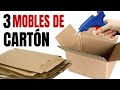 3 IDEAS DE MUEBLES DE CARTÓN PARA TU HOGAR!! ♻️😍