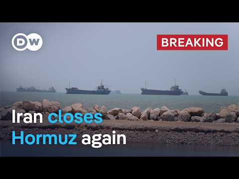 Iran says Strait of Hormuz closed over Israel's attacks on Lebanon | DW News

Iran's central military command on Saturday said that the Strait of Hormuz would be closed again over Israel's attacks on southern Lebanon. It called the move the "first step" in a response to what it described as a breach of Tehran's agreement with the United States.

#Iran #says #Strait #Hormuz #closed