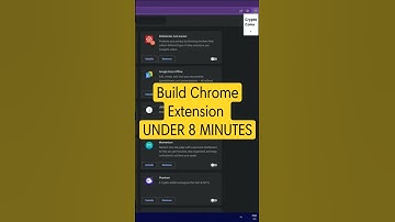 Build & Publish a Chrome Extension in UNDER 8 MINUTES for Beginners (in 2022) #shorts #programming