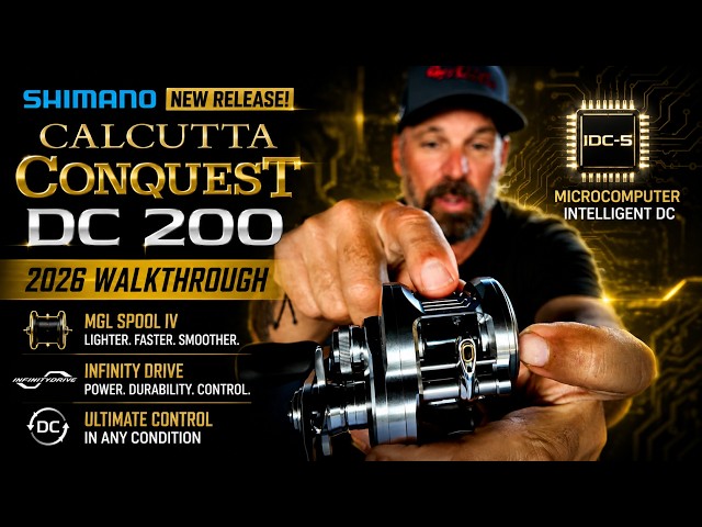SHIMANO CALCUTTA CONQUEST DC200 バリアル 2026 Shimano Calcutta Conquest DC 200: Full Breakdown & Tech
