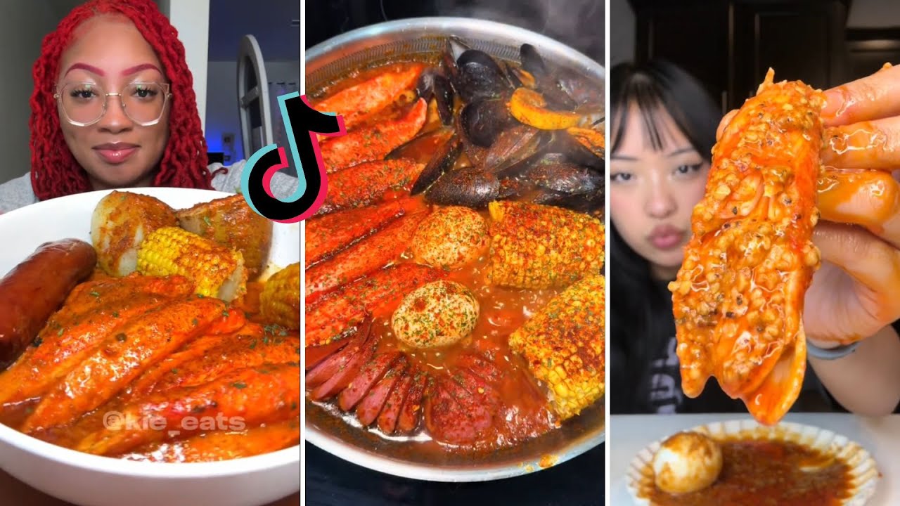 Viral Imitation Crab Mukbang   - Tiktok Compilation