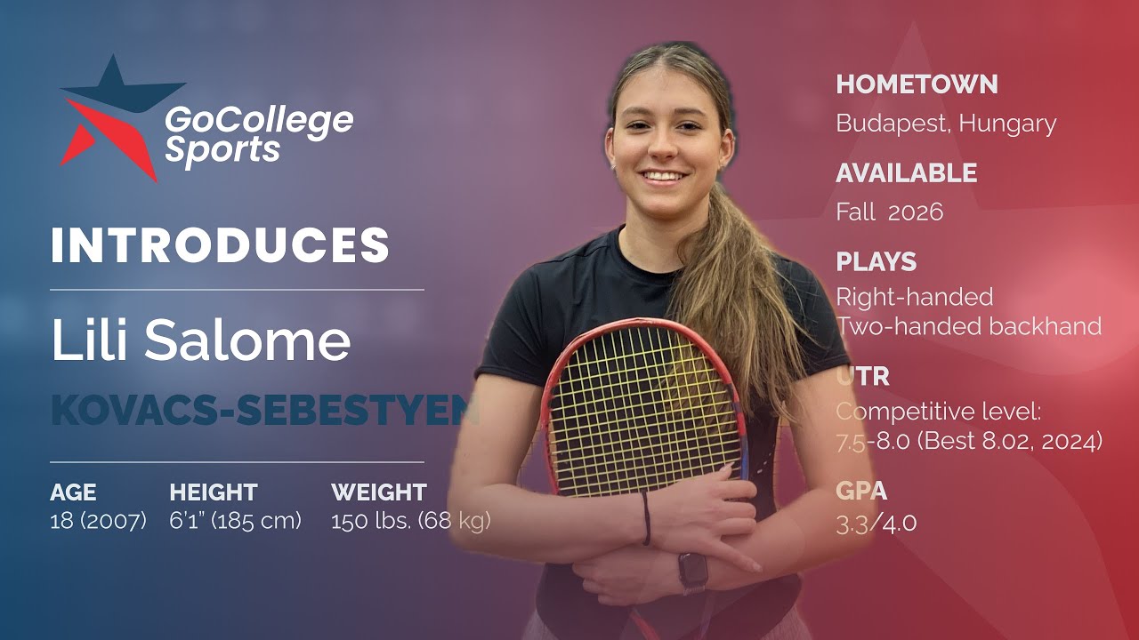 Lili Salome Sebestyen-Kovacs College Tennis Recruiting Video - Committed