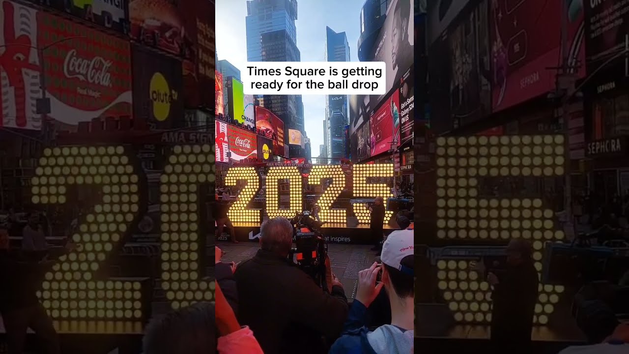 Times Square Gets Ready For 2025 Ball Drop
