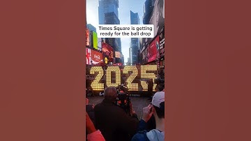 Thumbnail of Times Square gets ready for 2025 ball drop