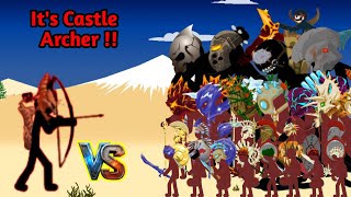 Castle Archer lv.2 is here !!🏹 VS All stickman from weakest to strongest🔥 | Stick War Legacy screenshot 4