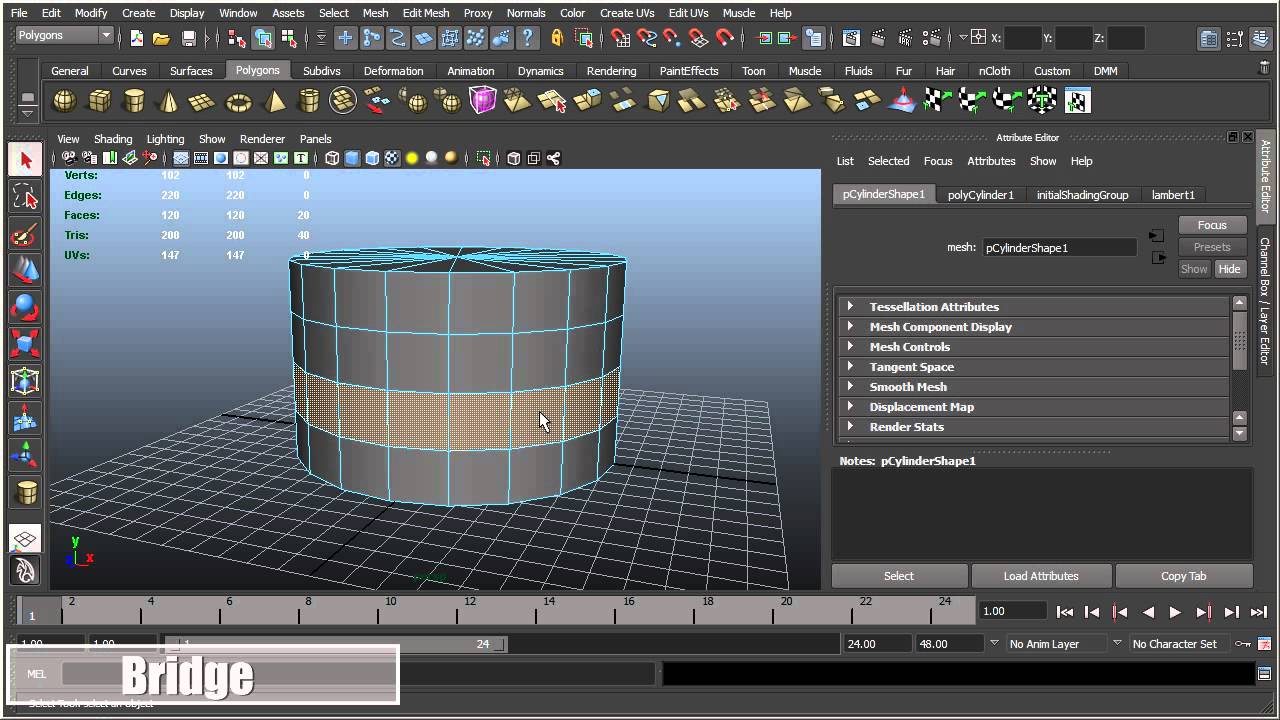 PolyDiz 1. Моделирование в Maya Уроки