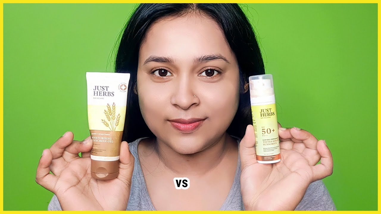 Just herbs sunscreens/Just herbs sunscreen Gel vs tinted sunscreen