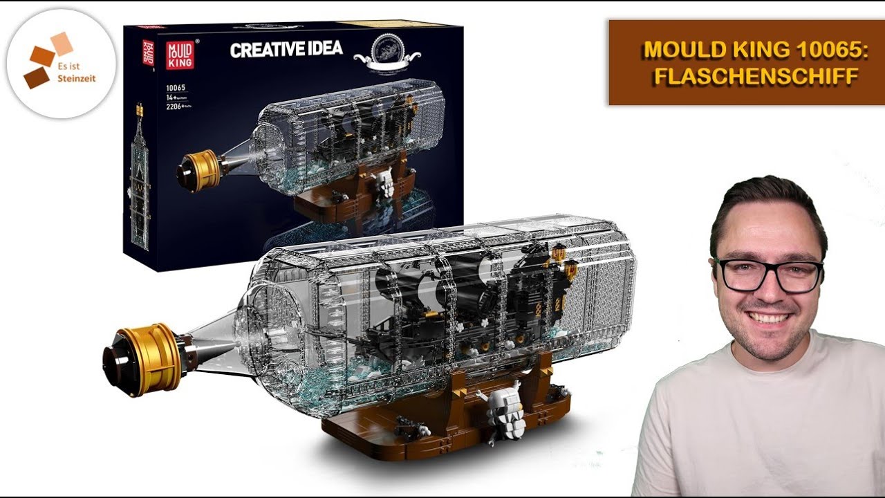 Besser als 'ne Buddel voll Rum! - Mould King 10065 Flaschenschiff