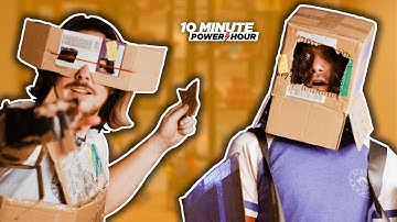 Making Cardboard ROBOTS (More Like Ronots lol) - Ten Minute Power Hour