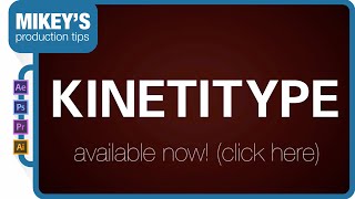 Kinetitype Animated Typeface After Effects Template Promo Profile