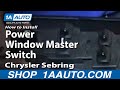 How to Replace Power Window Switch 2001-04 Chrysler Sebring