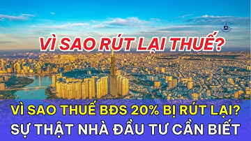 Vì Sao Thuế BĐS 20% Bị Rút Lại? Sự Thật Nhà Đầu Tư Cần Biết
