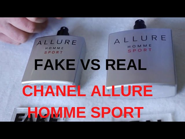 Fake vs Real Chanel Allure Homme Sport 