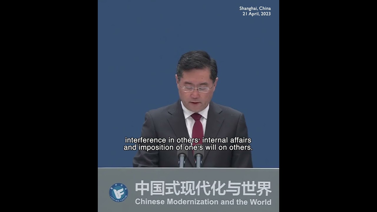 'China opposes new Cold War and the push for decoupling' - China FM Qin Gang at Lanting Forum #秦刚