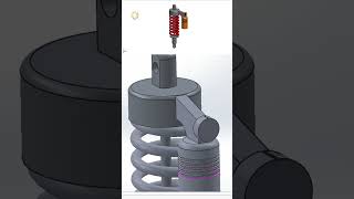 Gas Filled Shock Absorber #shorts #cadmonkeys #shortsfeed #solidworks #reels #viralreels #christmas