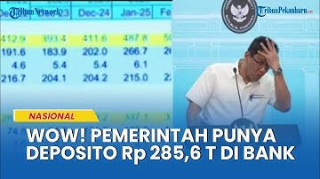 Ketahuan Purbaya,Ternyata Pemerintah Punya Deposito Rp 285,6 Triliun di Bank, Curiga Permainan Bunga