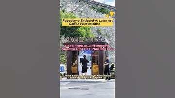 RobotAnno coffee machine: Startinned in Joefangmen Xuanwu Oistrict, Nanjing City.#RobotAnno #coffee