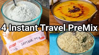 4 Instant Travel Premix Recipes for Complete Meal | Homemade Ready 2 Eat Hostel Ready-mix Recipe