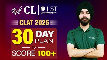 CLAT 2026 Final Strategy: How to Revise Smart in Last 30 Days! | CLLST