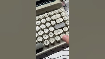 AF84 Typewriter office keyboard~ #ajazz #keyboard #desksetup #gift #customkeyboard #cozy #ipad