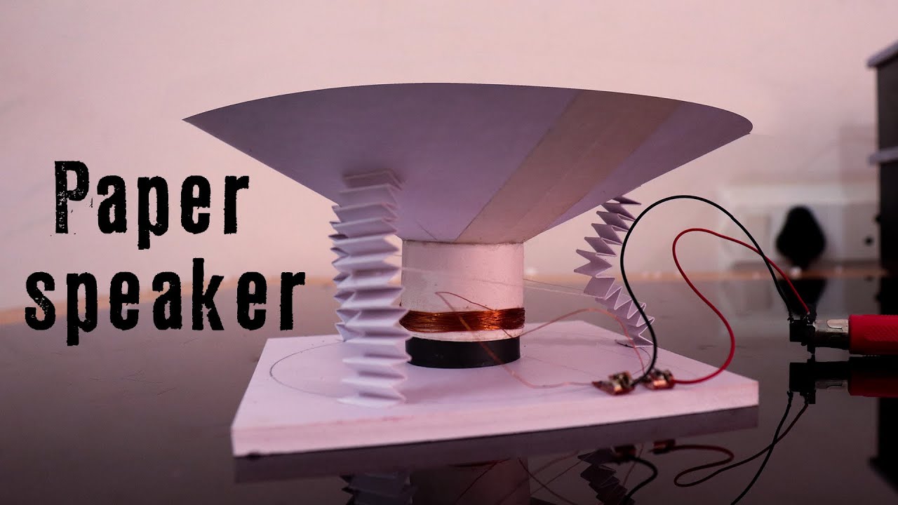 Speaker made from paper. The simplest speaker you can make | Science ...