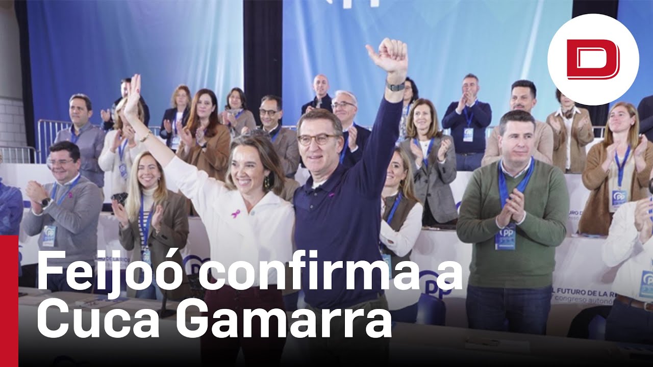 Feijóo confirma que Cuca Gamarra continuará como secretaria general del PP