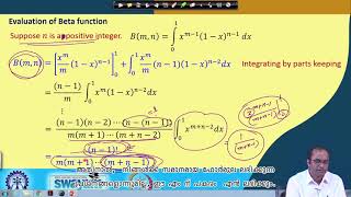 Lecture 26 : Beta & Gamma Function (Cont.) - [Malayalam]