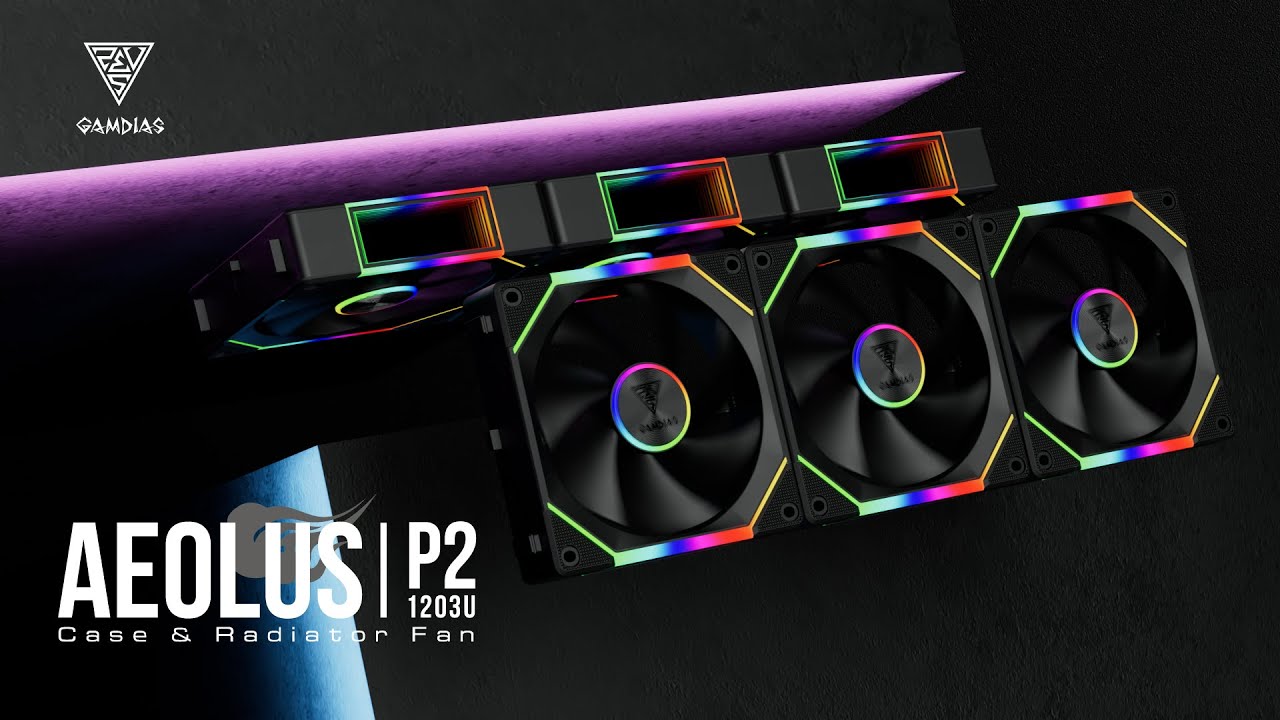 GAMDIAS AEOLUS P2-1203U High Performance PWM ARGB Fans | New Era