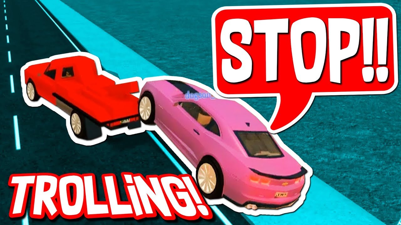 Trolling With The Tow Truck In Roblox Vehicle Simulator Youtube