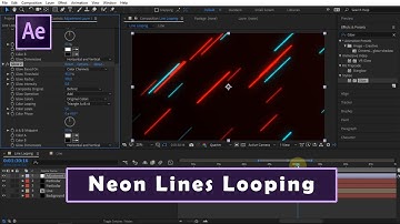 How to Create Neon Lines Looping For Background in After Effects