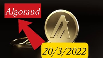 Algorand, Price prediction,20/March/2022,Luna Crypto,Latest News today