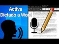 Word escribirá todo lo que hables / Activa el dictado por voz.